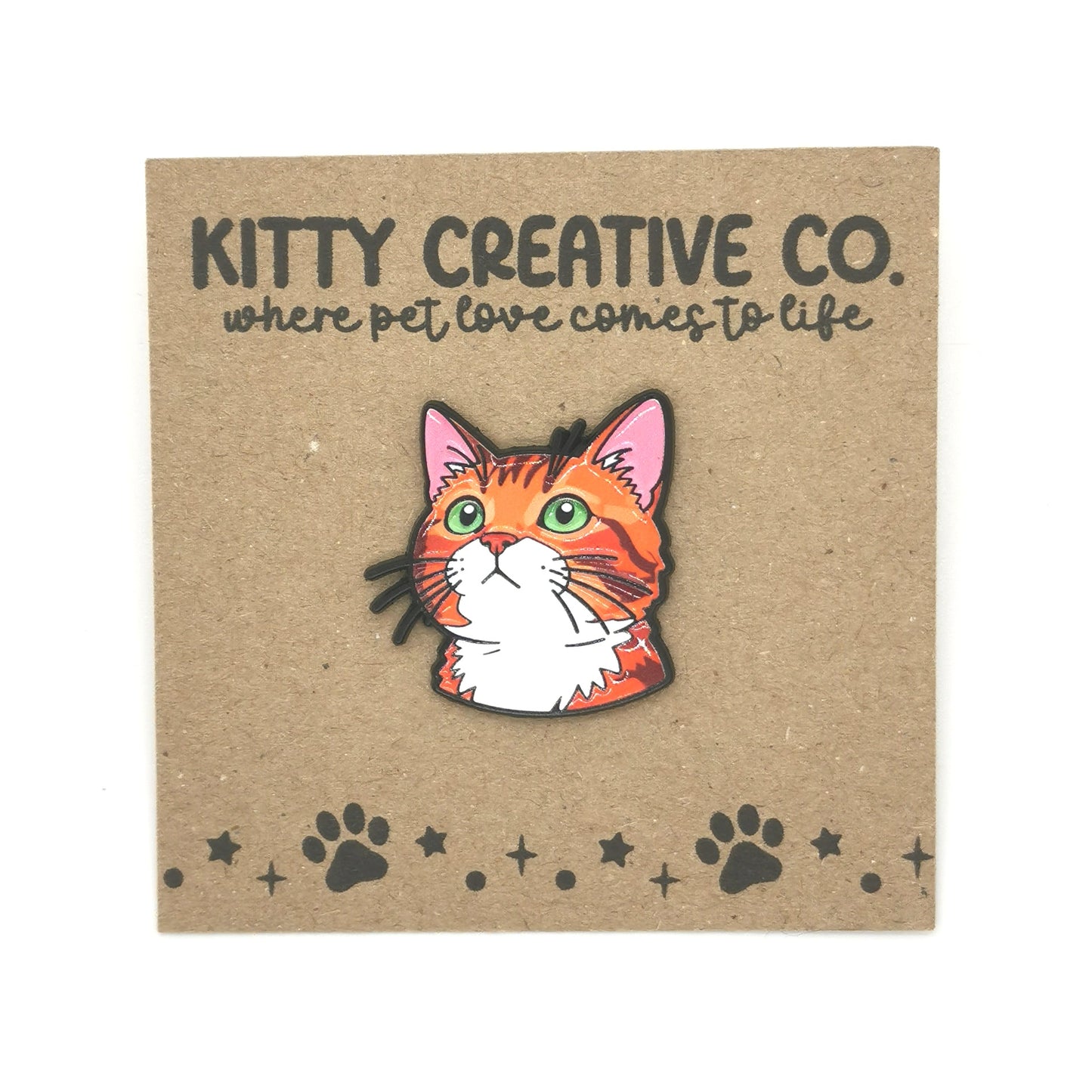 Ginger Cat Enamel Pin