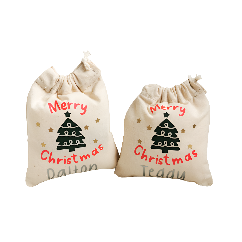 Christmas Santa Sack Personalised Cat Toy