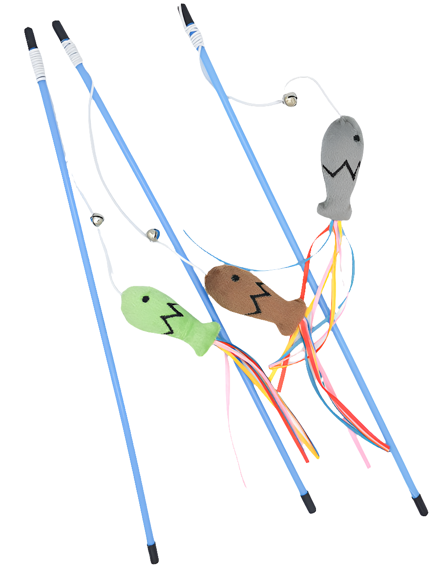 Fish Wand Cat Toy