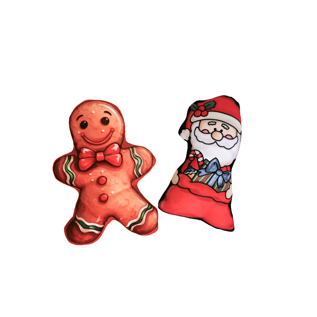 Catnip Cat Toy Gingerbread and Santa