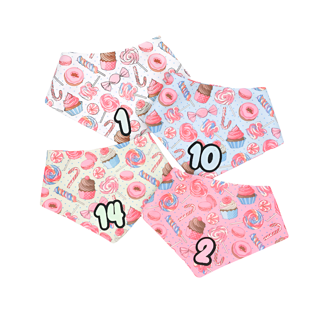 Sweet Treats Personalised Birthday Bandanas