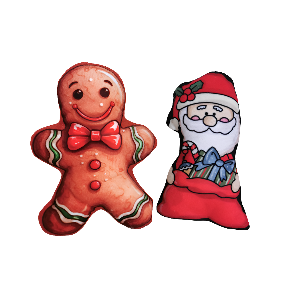 Catnip Cat Toy Gingerbread and Santa