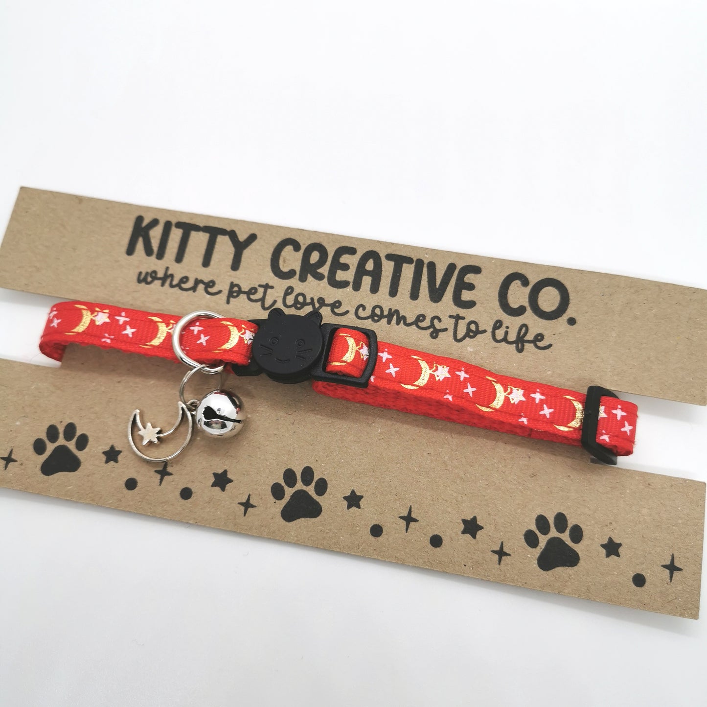 Red Stars Cat Collar