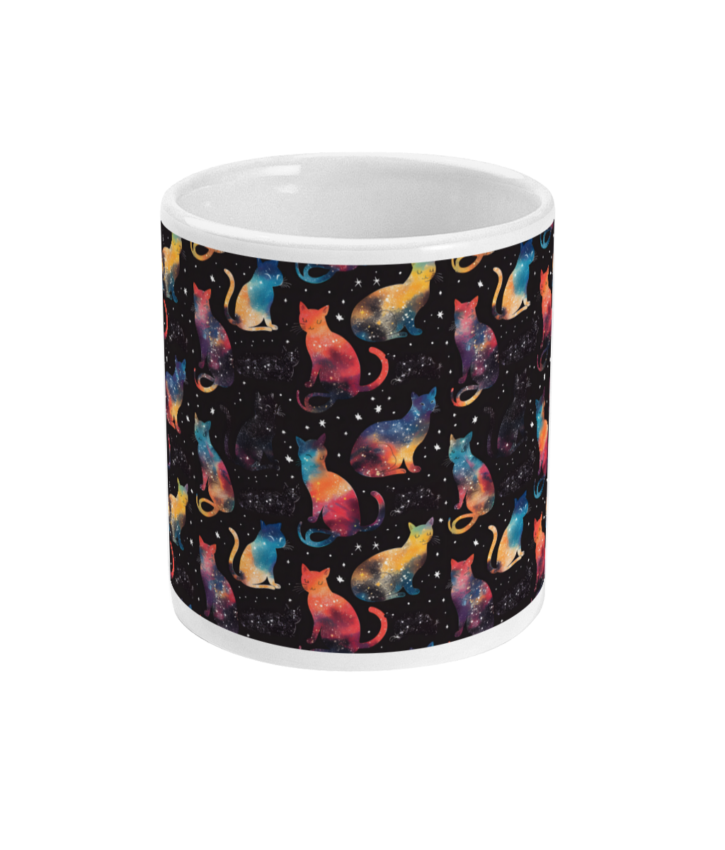 Rainbow Galaxy Cats Mug