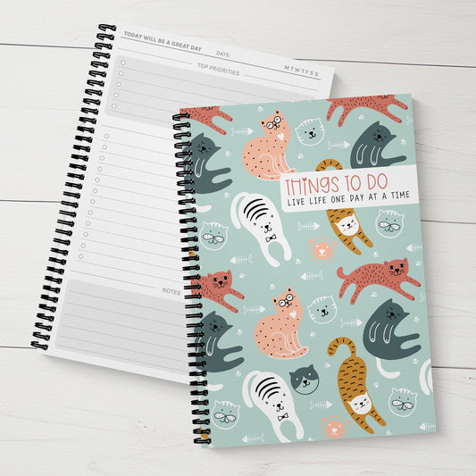 Cat To-Do List Book