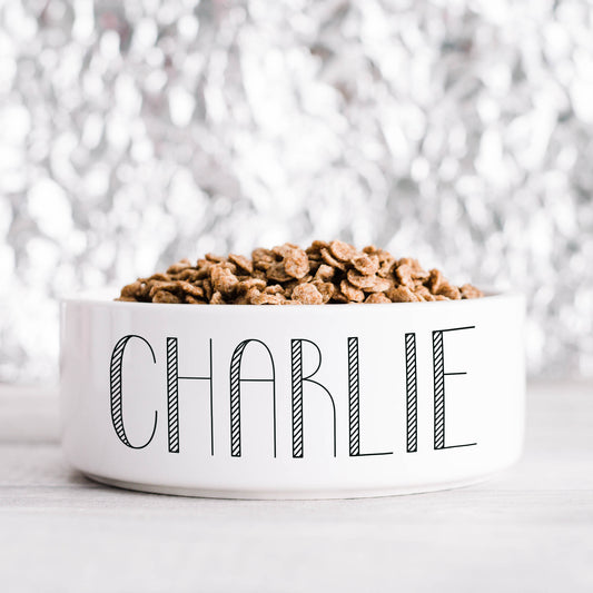 Minimalist Personalised Pet Bowl