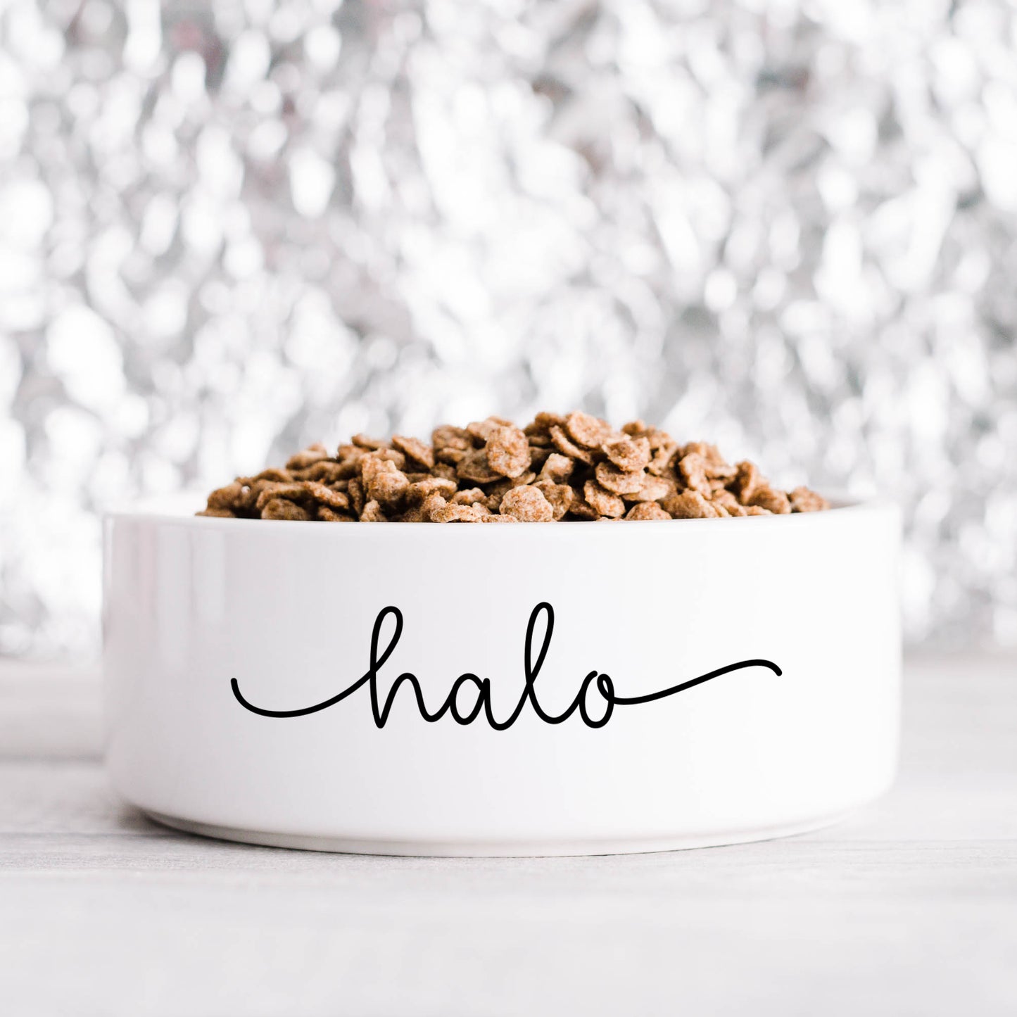 Flowing Script Personalised Pet Bowl