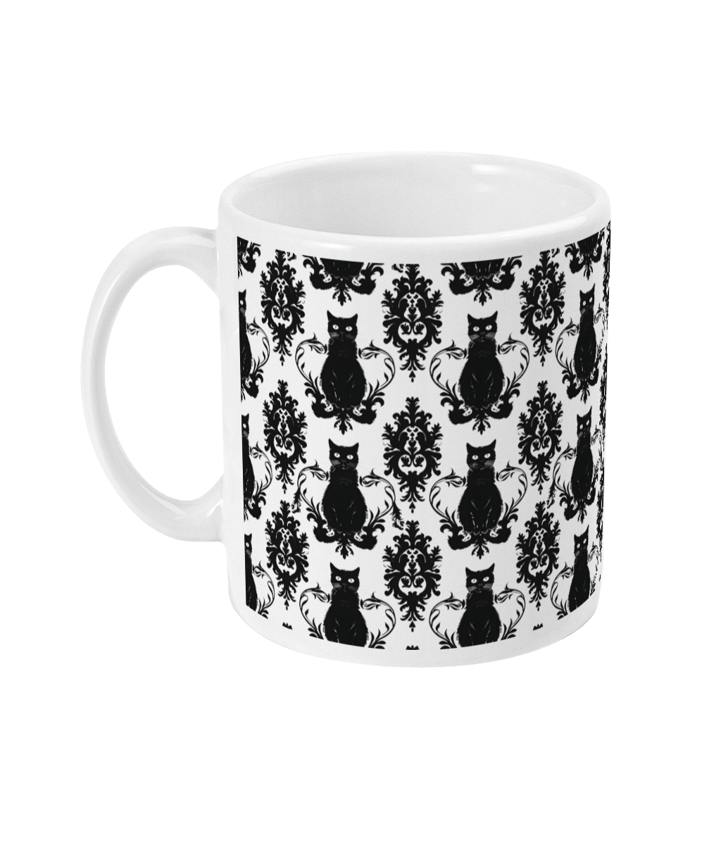 Gothic Cats White Mug