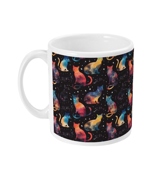 Rainbow Galaxy Cats Mug