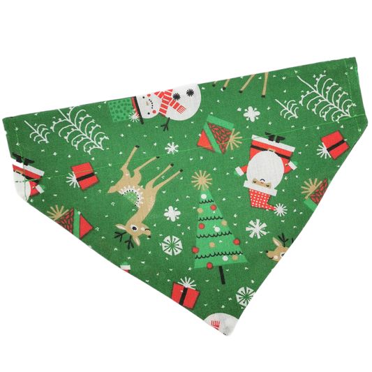 Green Christmas Bandana