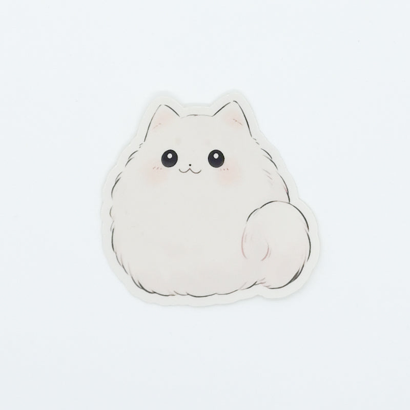 White Cat Stickers