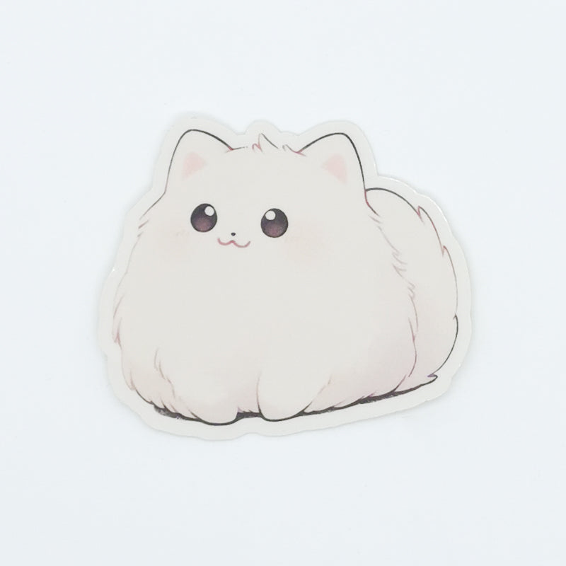 White Cat Stickers