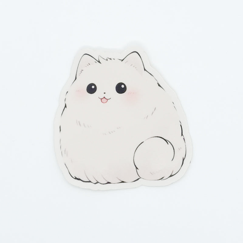 White Cat Stickers