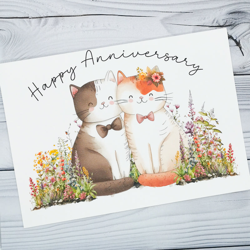 Happy Anniversary Cat Card