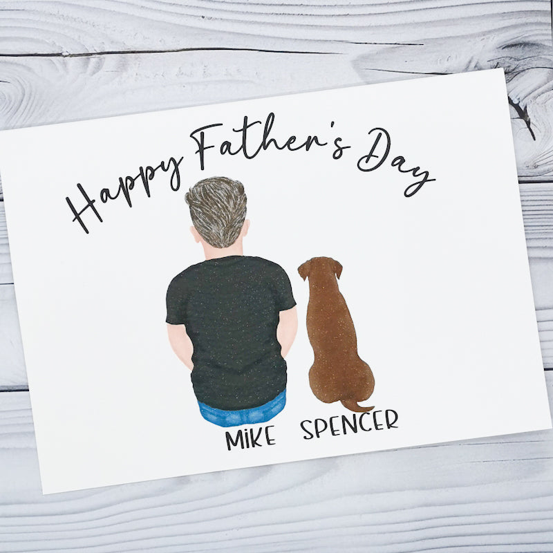 Happy Father's Day Dog Card