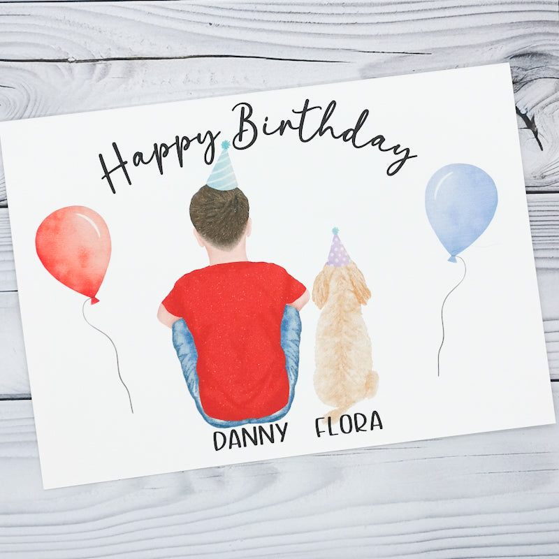 Happy Birthday Dog Dad Card