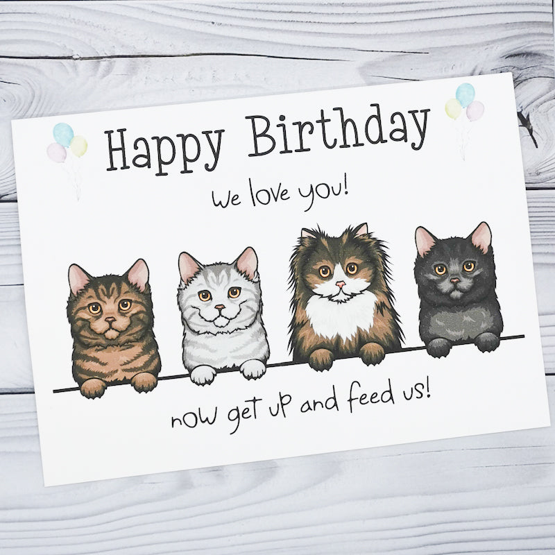 Happy Birthday Cat Card