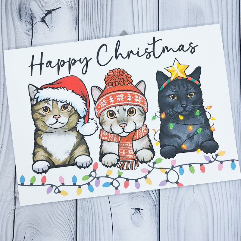 Happy Christmas Cat Card