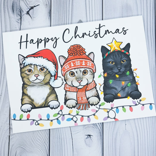 Happy Christmas Cat Card