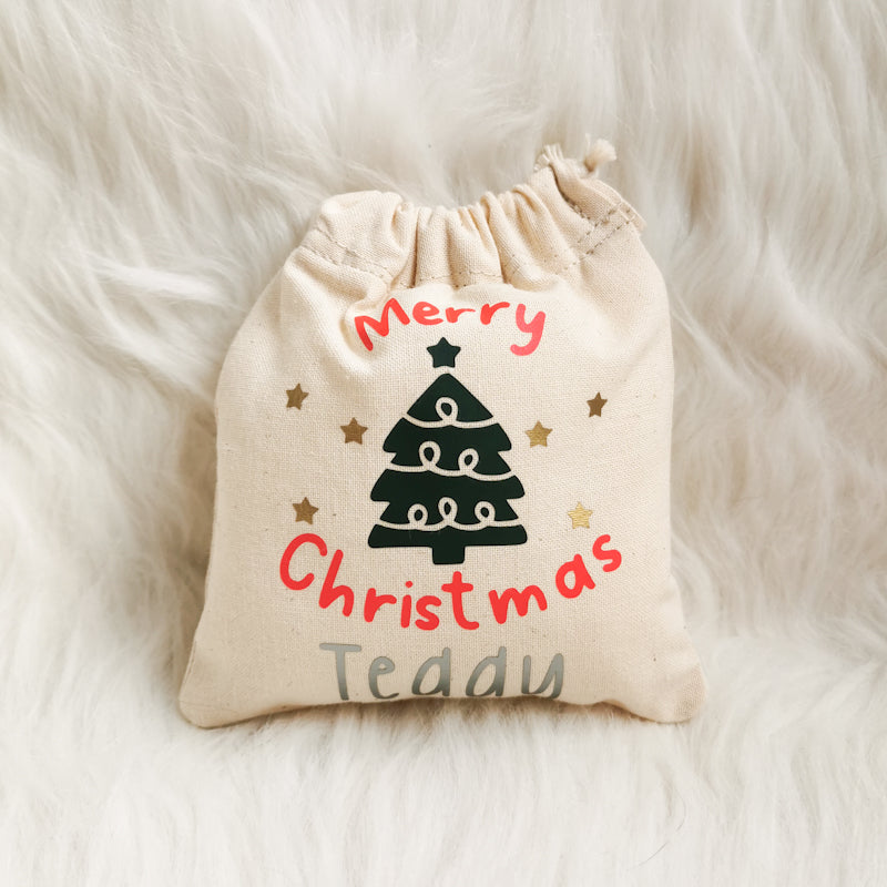 Christmas Santa Sack Personalised Cat Toy