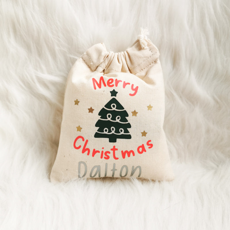 Christmas Santa Sack Personalised Cat Toy