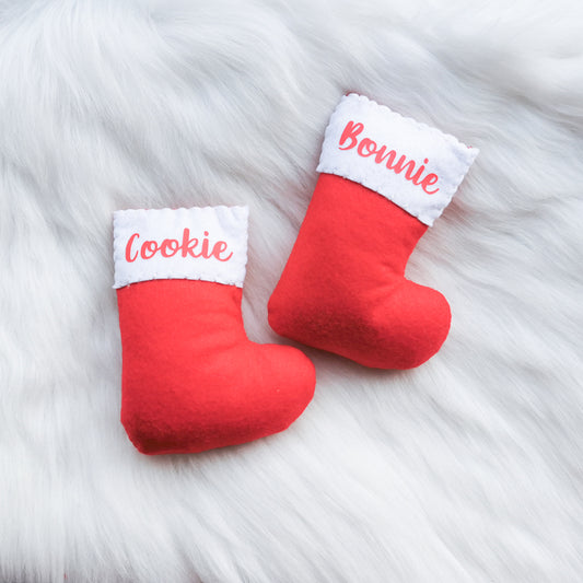 Personalised Christmas Stocking Cat Toy