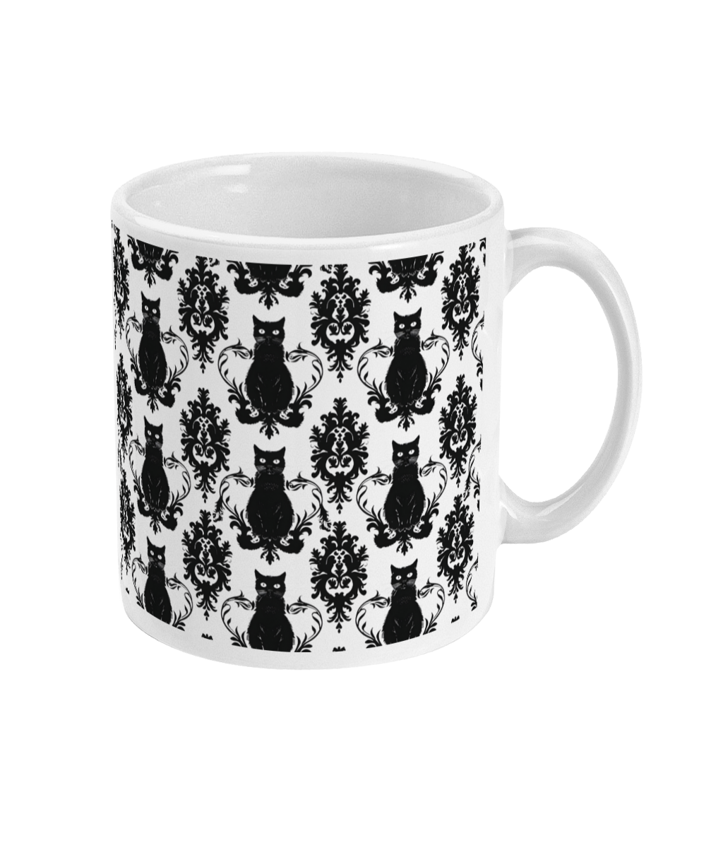 Gothic Cats White Mug