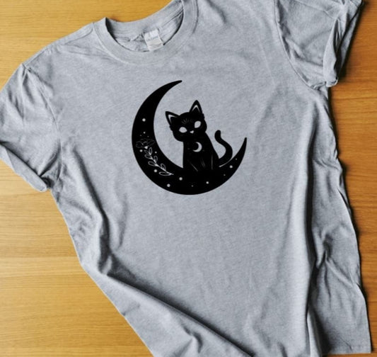 Cat and Moon T-Shirt