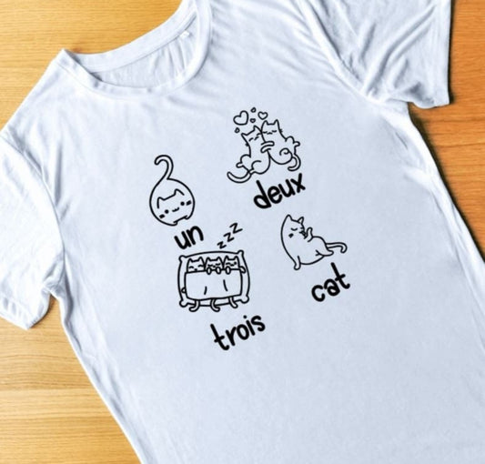 Un Deux Trois Cat T-Shirt