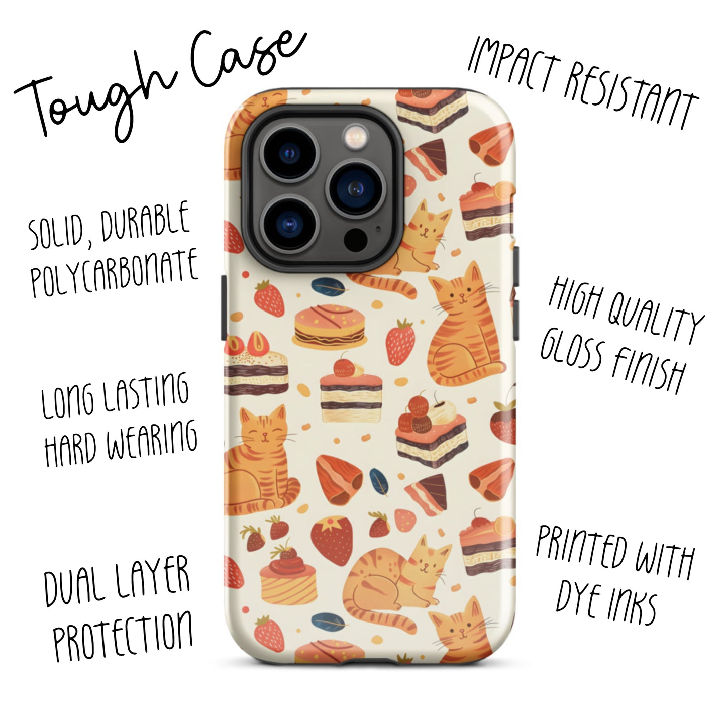 Ginger Cats and Cakes Phone Case