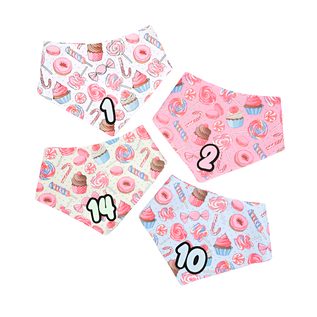 Sweet Treats Personalised Birthday Bandanas