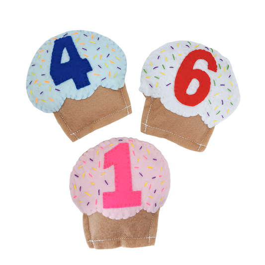 Catnip Cat Toy Felt Cupcake