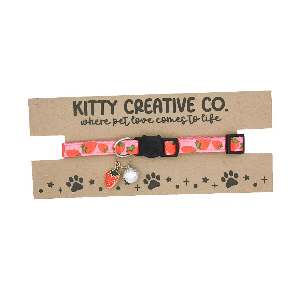 Strawberries Cat Collar