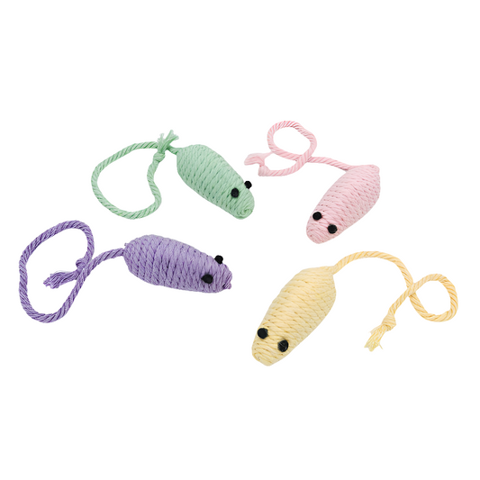 Colourful Woven Mouse Cat Toy