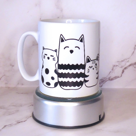 Cats In A Line Mug