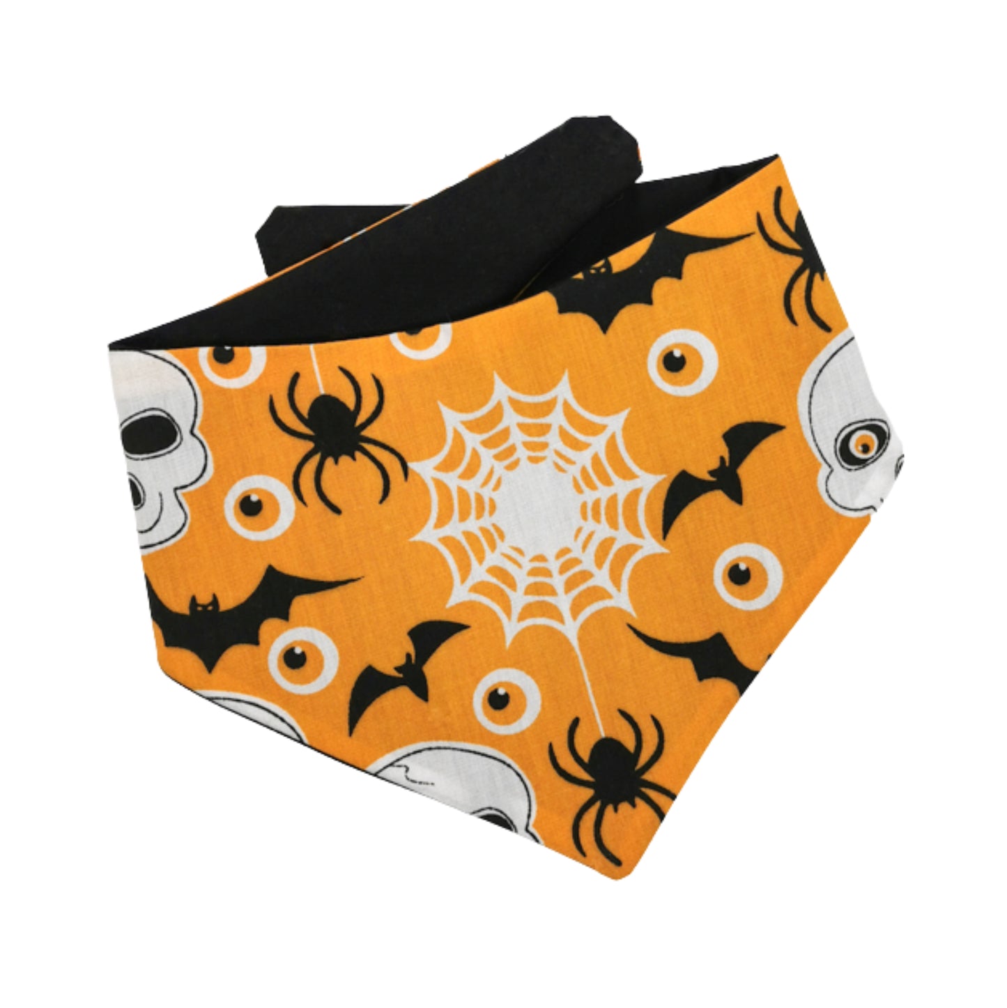 Skulls and Bats Orange Bandana