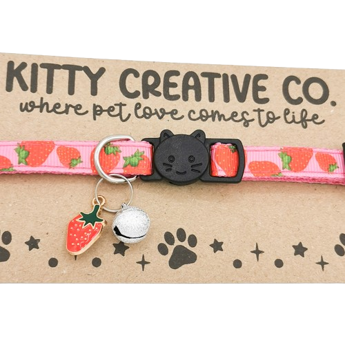 Strawberries Cat Collar