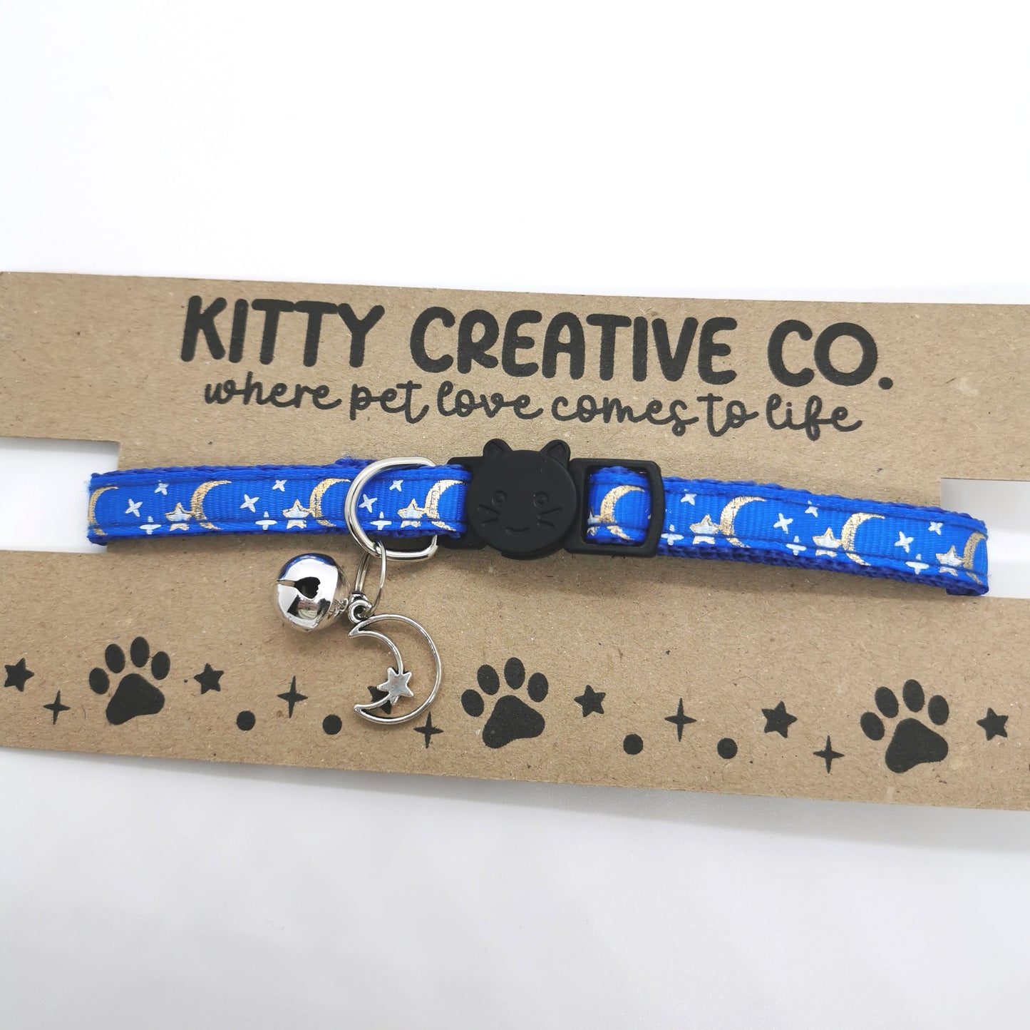 Blue Stars Cat Collar