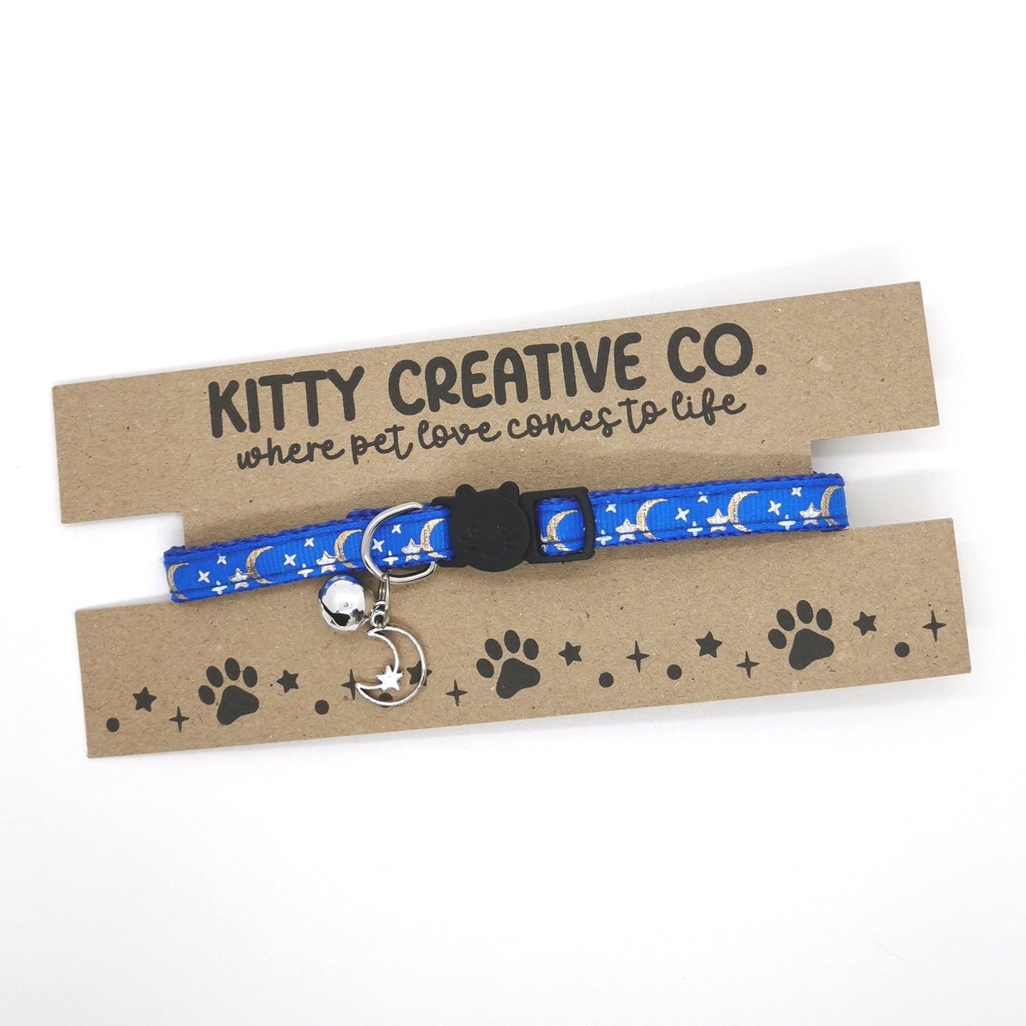 Blue Stars Cat Collar