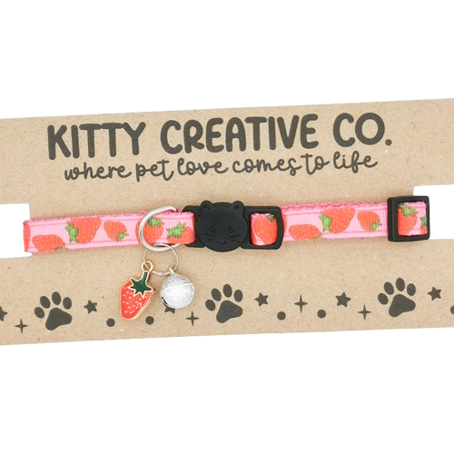 Strawberries Cat Collar