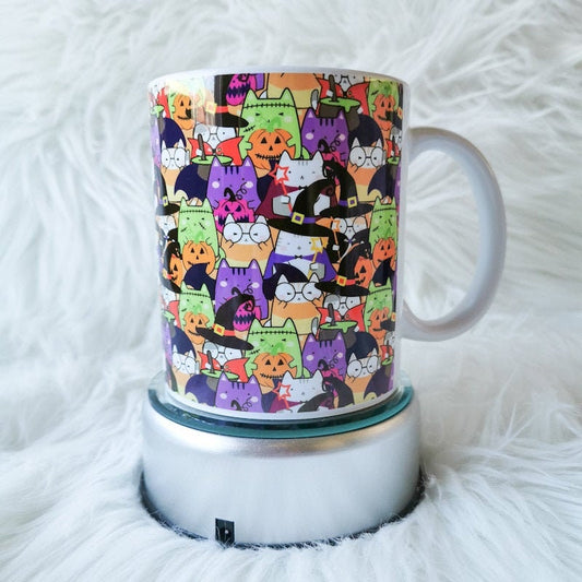 Halloween Cat Characters Mug