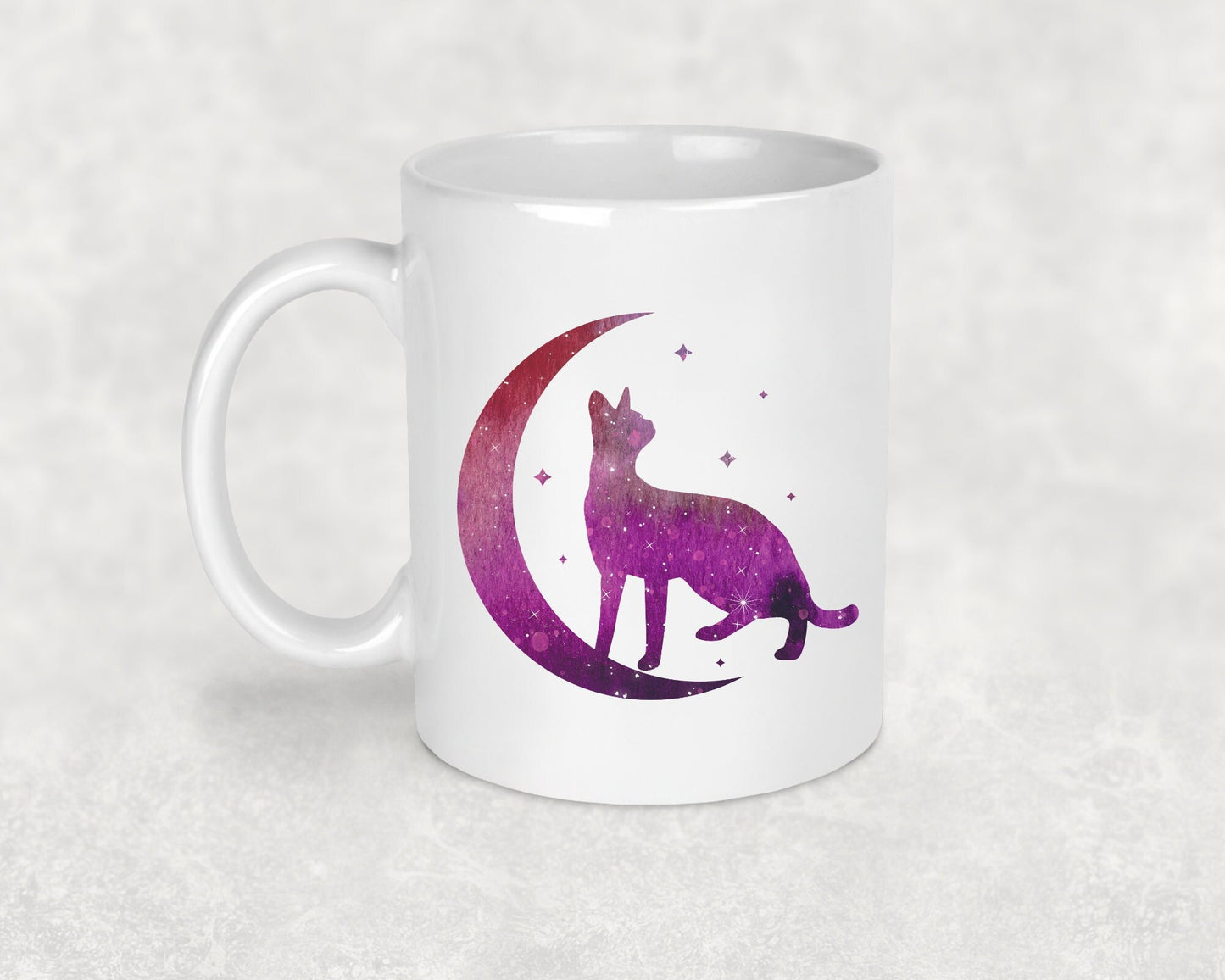 Pink Celestial Cat Mug