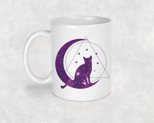 Purple Celestial Cat Mug